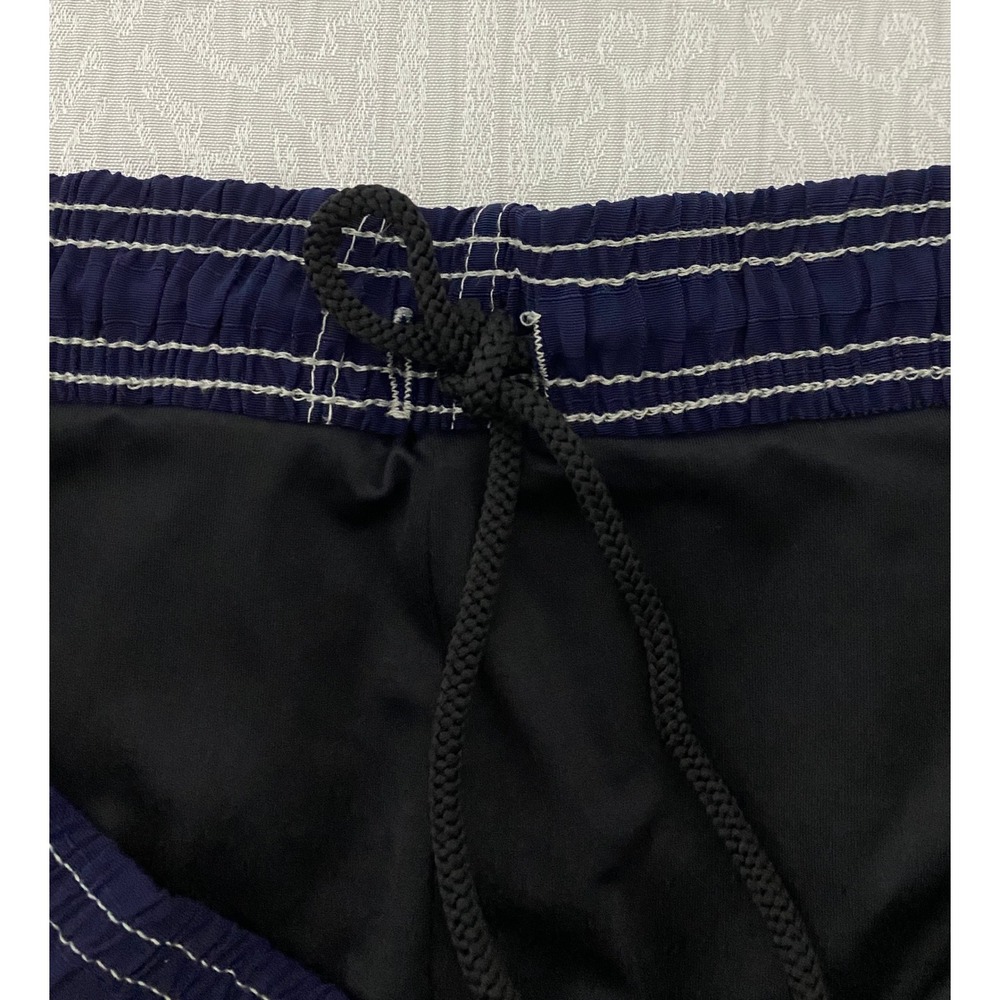 Vintage TREK Bicycle Cargo Cycling Shorts XXL Blue/Black Made in USA 100% Nylon - Picture 7 of 8